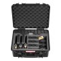 VEVOR Hard Pistol Case, Heavy Duty Hard Gun Case with XPE Foam Lining, Waterproof Pistol Storage Box with Customizable Interior & Handle for Gun, Lenses, Camera, Gear, TSA Compliant, 491x434x211 mm