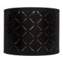 VEVOR Pantalla de Lámpara Forma de Tambor 2 Piezas 33x25 cm Tela TC y PET Estructura de Metal con Arpa Pantalla Cilíndrica para Lámparas de Mesa, de Pie, Colgantes Montaje Fácil, Hueco de Diamante