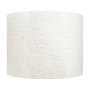 VEVOR Drum Lampshade 33 x 33 x 25 cm (top x bottom x height), 1 pc. Medium-sized replacement shade made of linen + PVC, lampshade for table lamps, floor lamps, pendant lights (light linen)