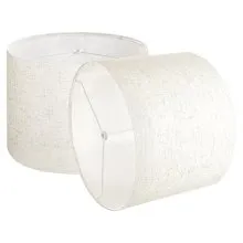 VEVOR Pantalla de Lámpara Lino Pantalla Cilíndrica Forma de Tambor 33x25 cm 2PCS