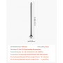 VEVOR 18 PCS Extensiones de Cerca de Alambre de Cadena, Extensor de Poste Galvanizado de Cerca de 69,5 cm, Soporte en U Brazo Extensible de Alambre de Púas para Evitar que Las Mascotas Salten