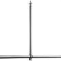 VEVOR Chain Link Fence Extensions, 18 Packs 695 mm Extension Height, Galvanized Post Extender for 32 to 38 mm Top of Fence, U Bracket, Barbed Wire Extend Arm for Privacy, Prevent Dogs Jumping Out