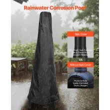 VEVOR Chimenea de Leña 508 mm con Rejilla para Parrilla para Exteriores Patio