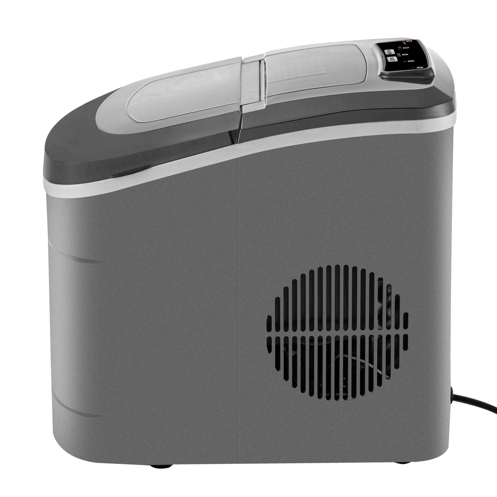 VEVOR Máquina de Hielo de Material de La Carcasa ABS, 110 W Máquina para Hacer Hielo con Capacidad 9 Piezas / Ciclo, 12 kg / 24 horas, Máquina de Cubitos, Silencioso, Almacenamiento de Hielo 680 g