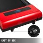 VEVOR Cinta de Correr Eléctrica CON Mangos Plegable, Cinta de Andar Eléctrica, Cinta para Andar y Correr Roja y Negra, 1120x360x1,4 mm, Capacidad hasta 100 kg con Pantalla Digital LED y Control Remoto