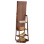 VEVOR 360° Swivel Jewelry Cabinet, 1550 mm Tall, Full-Length Mirror with Storage, Standing Rotatable Jewelry Armoire Organizer, Lockable Door with 2 Keys, Accessory Pouches, and Storage Shelves