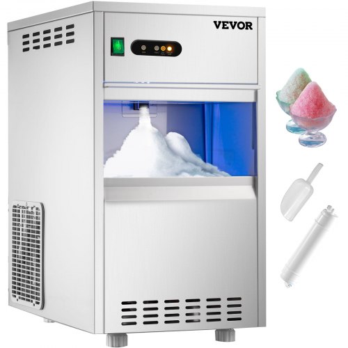 Máquina De Hielo En Escamas 270w 20kg/24h Indicadoras Led Aplicación Amplia