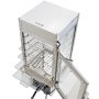 VEVOR Vitrina de Calor de 5 Niveles 1200 W, Expositor Térmico 120 L con Luz LED, Estantes Extraíbles, Estructura de Acero Inoxidable, Calentamiento por Vapor de 30 a 110 °C para Tapas, Hamburguesas