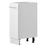 VEVOR Mueble Bajo de Cocina, Ancho de 30 cm, 1 Cajón, sin Montar, Herrajes de Cierre Suave, Cantos Reforzados, 300 x 475 x 815 mm (ancho x profundidad x alto), para Hogar, Oficina y Lavadero, Blanco