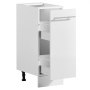 VEVOR Mueble Bajo de Cocina, Ancho de 30 cm, 1 Cajón, sin Montar, Herrajes de Cierre Suave, Cantos Reforzados, 300 x 475 x 815 mm (ancho x profundidad x alto), para Hogar, Oficina y Lavadero, Blanco