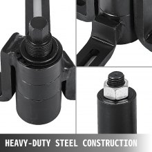 VEVOR Herramienta de Instalación 30 x 10 x 13 cm, Separador del Cárter Maleta de Manivela para Motocicleta 3,5 kg, Herramienta de Extracción e Instalación de Rodamientos, Brazos Ajustables de 360 °