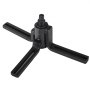Divisor de cárter VEVOR negro con tres brazos y perno central roscado.