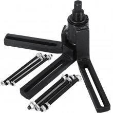VEVOR Herramienta de Instalación, Separador del Cárter Maleta de Manivela para Motocicleta 1,85 kg, Herramienta de Extracción e Instalación de Rodamientos 30 x 10 x 13 cm, Brazos Ajustables de 360 °