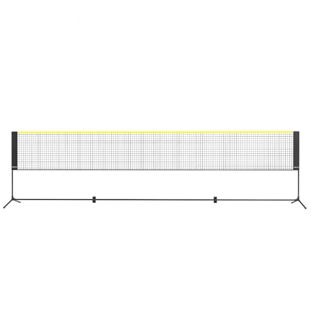 VEVOR Red de Bádminton de 510 cm con Postes, Red de Tenis Portátil de Altura Ajustable, Material Sostenible, Equipo de Bádminton con Bolsa de Transporte, para Interior y Exterior