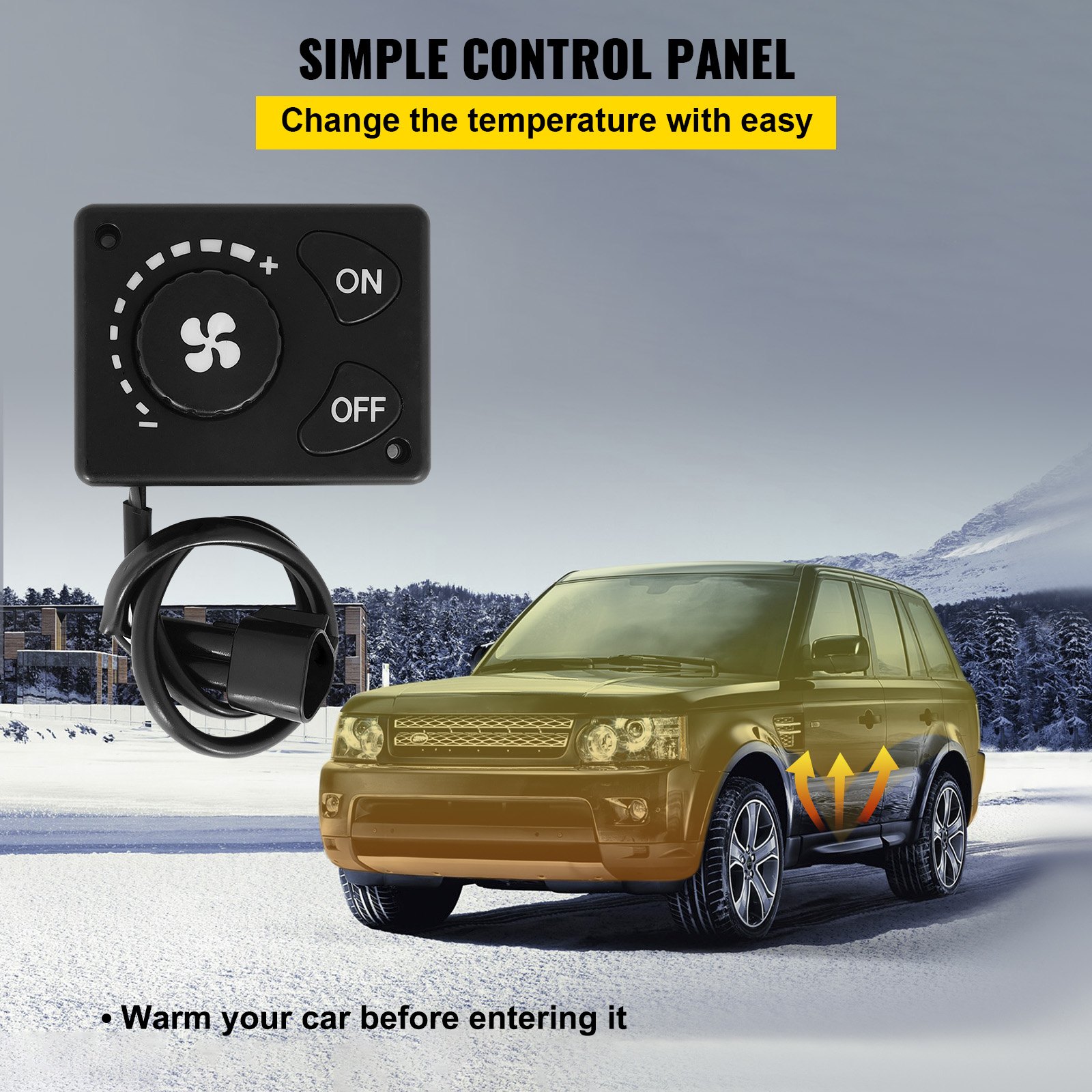 VEVOR El calentador coche de aire diesel de 12V 3KW para el remolque de autocaravanas Rv transporta los barcos 3kW