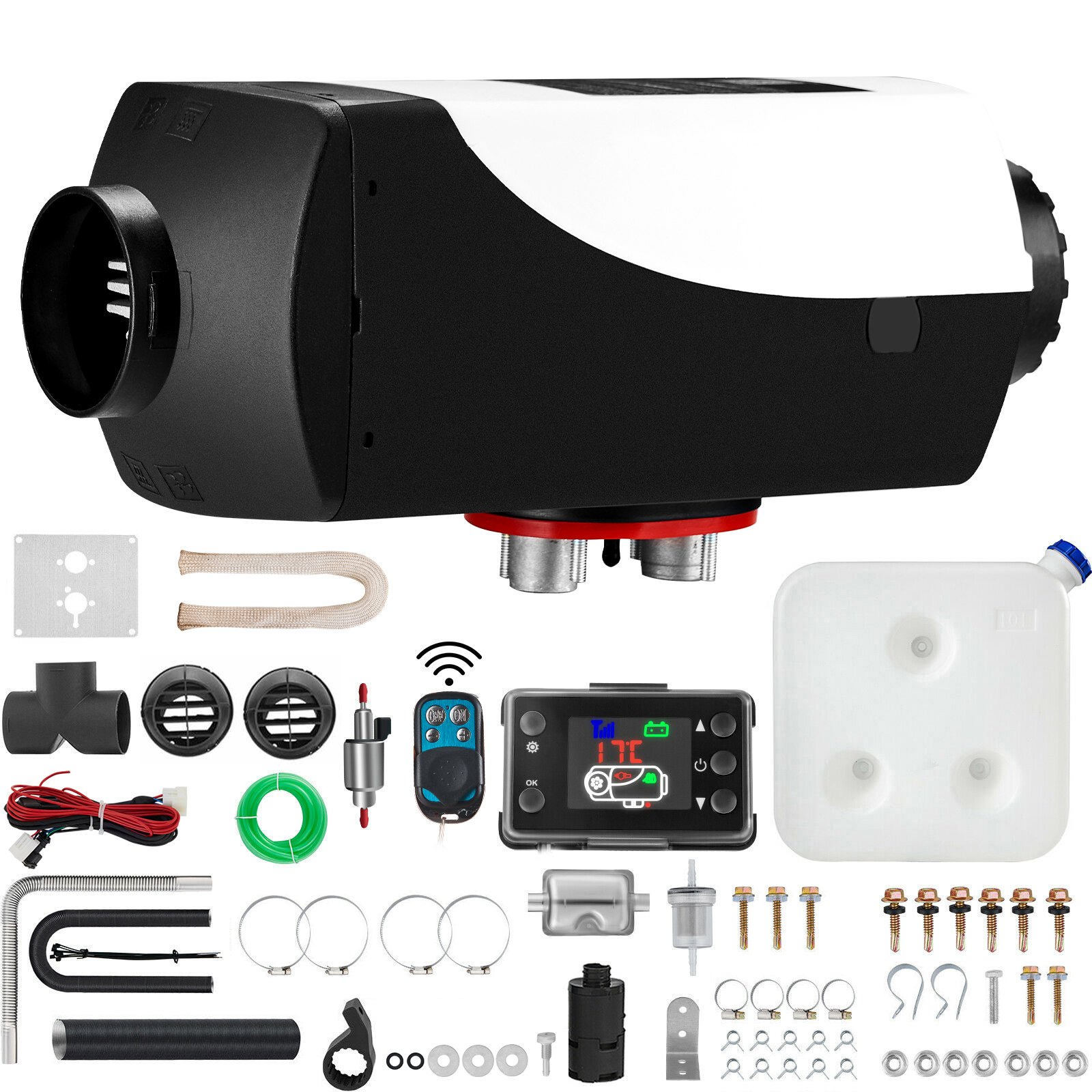 VEVOR Calentador de Aire Diesel 12V 5KW 51 Juegos Calentador de Combustible Calefacción Estacionaria Diesel Calentador Coche Diesel Calentador Motor Diesel