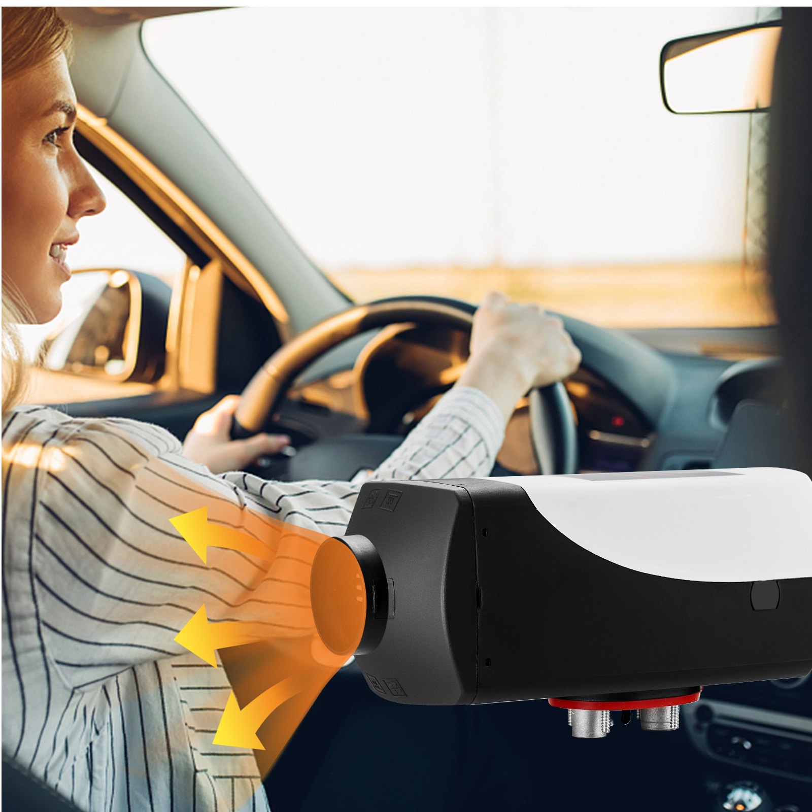 VEVOR 12V Diesel Parking Heater, 8KW Diesel Air Heater, Air Diesel Heater, Air Parking Heater, Air Diesel Heater, Parking Heater for Cars, RVs, Boats, Trucks, Motorhomes, Buses