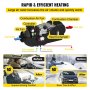 Calentador de Aire Diésel de 12V 5KW para el Remolque de Autocaravanas RV Barcos 5kW + Interruptor Digital
