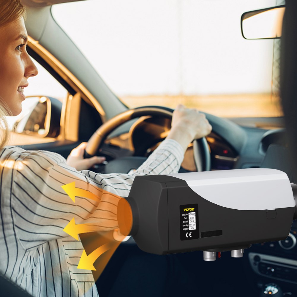 VEVOR Calentador Coche de Aire Diésel 5 kW Calefacción Estacionaria Diésel Portátil 12 V Calentador de Estacionamiento Diésel Calefacción Estática