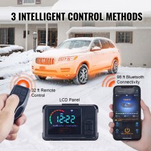 VEVOR Calentador Coche Diésel Portátil Todo en Uno 12V 5kW 0,16-0,52L/h Calentador de Aire Diésel 8~36°C Ajustable 15-20m² Control Inteligente Lcd