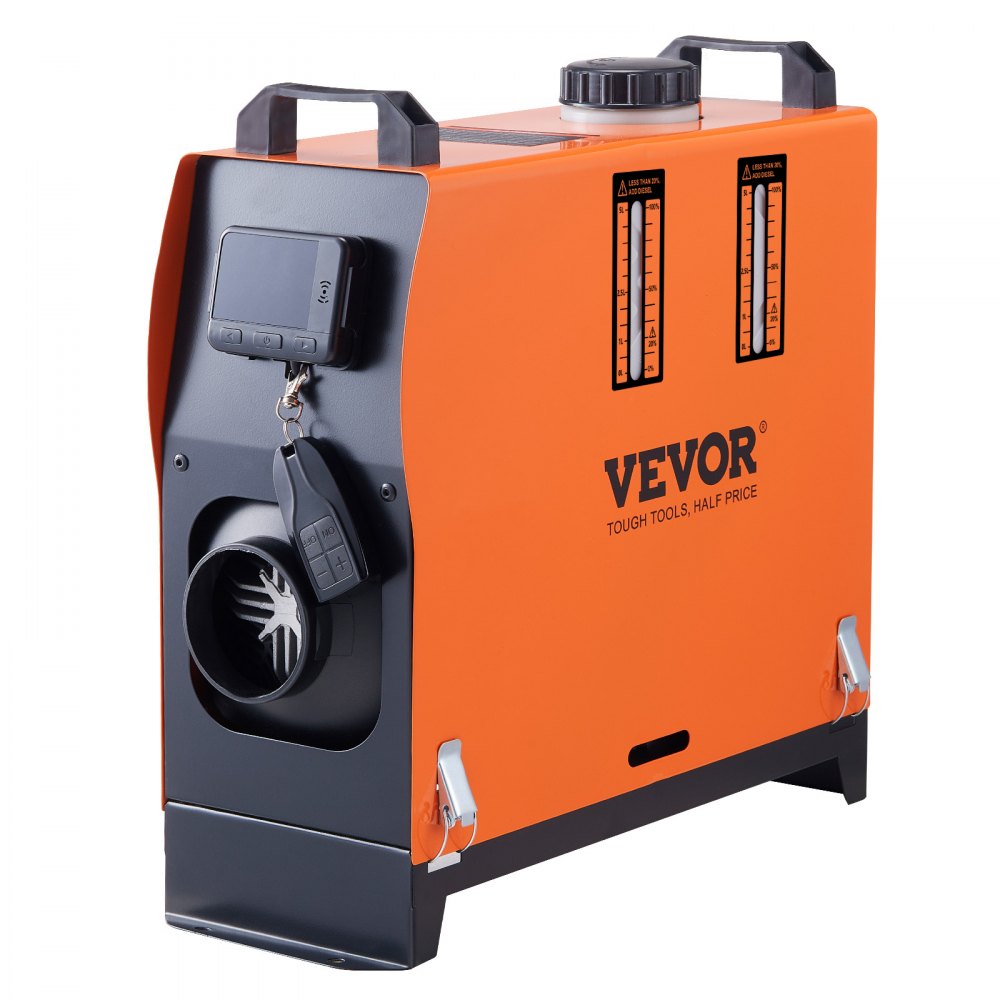 VEVOR Air Diesel Heater Parking Heater 12V 8kW, Air Heater Air Diesel Parking Heater Air Heater, 0.16-0.62 L/hr. Diesel Heater with LCD Display & Remote Control Air Diesel Heater Bus, Truck etc.