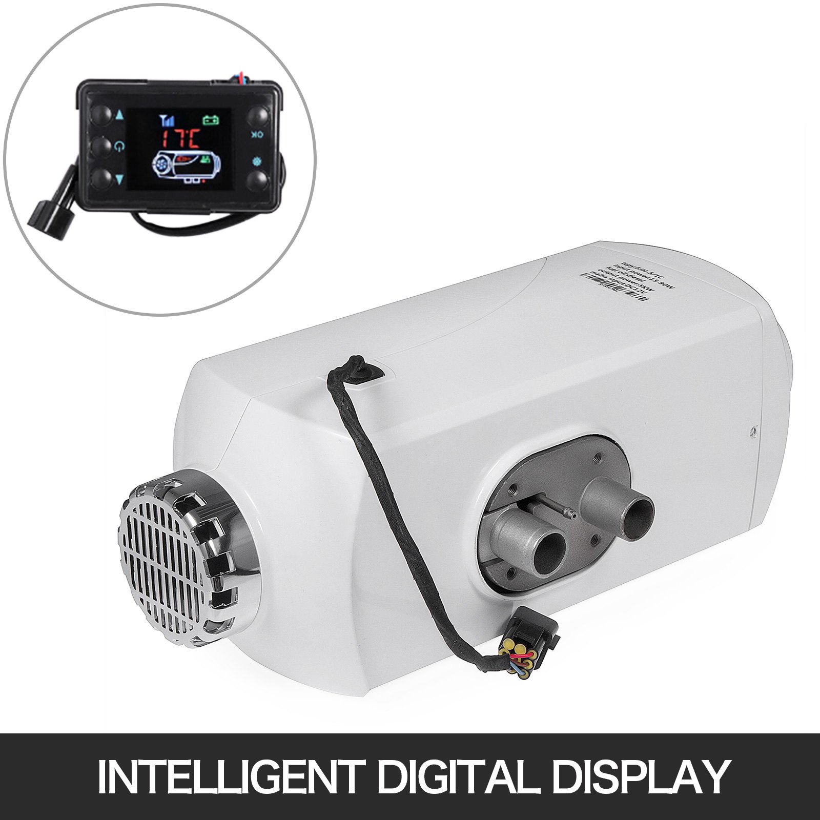 Air Heater Calentador De Aire Diesel 12v 5kw Con Silenciador 2 X Conducto Lcd