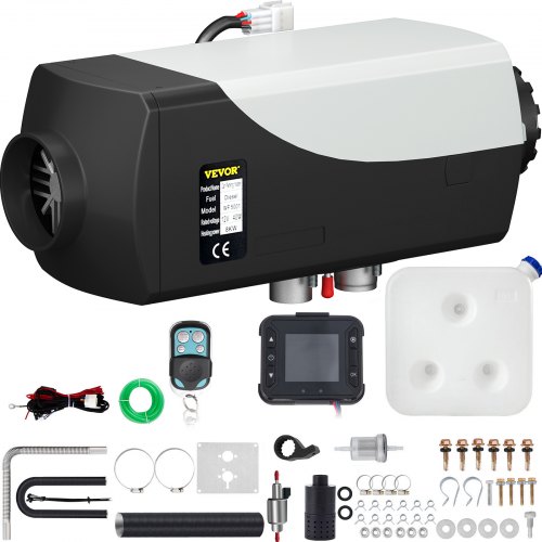 5kw 12v Calentador De Aire Diesel, Monitor Lcd Calefactor Camiones Bus Barcos