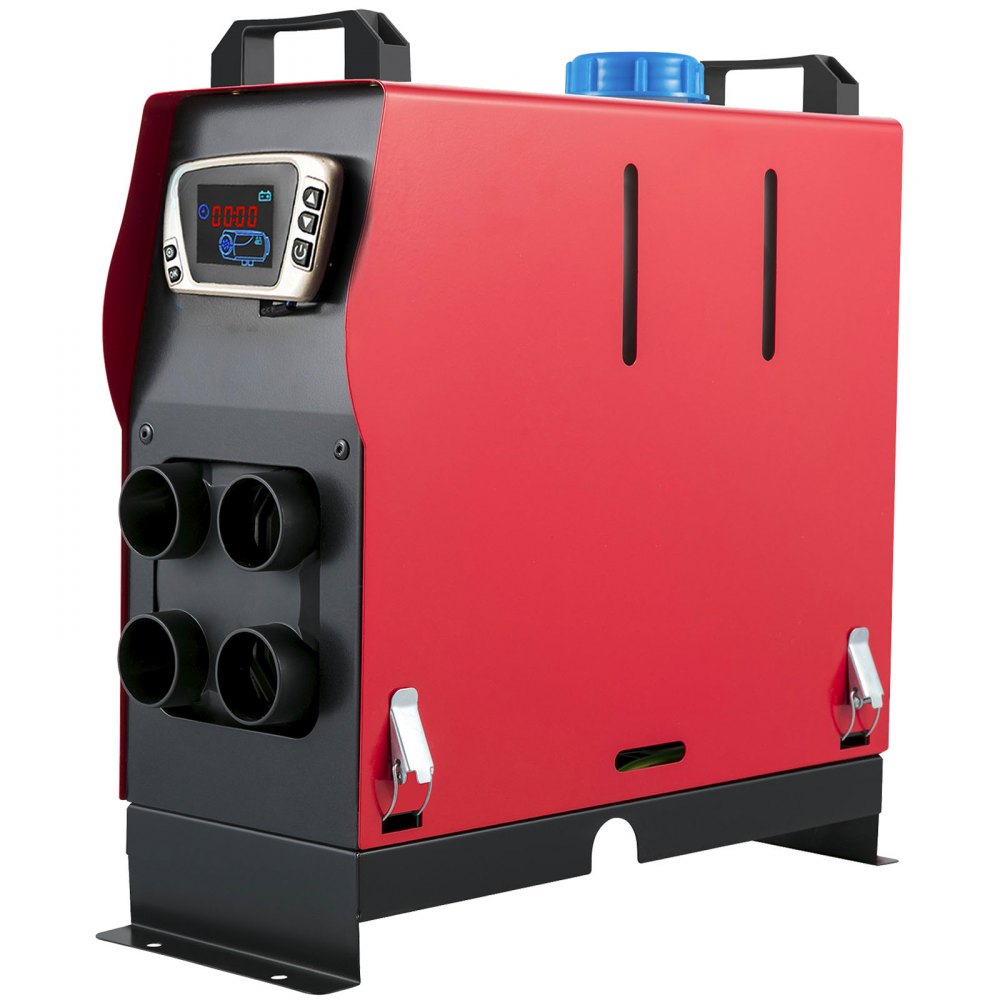 VEVOR Calentador Coche de Diesel 12V 5KW Calentador de Aire de Diesel de Alumnio con Interruptor Lcd y 4 Salidas de Aire para Camión Furgonetas Rv