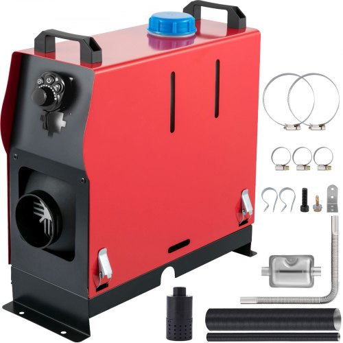 VEVOR Calentador Coche de Aire Diesel 12V 8KW con Interruptor en Forma de Pata y 1 Salida de Aire Equipo de calentamiento para automóviles Calefación