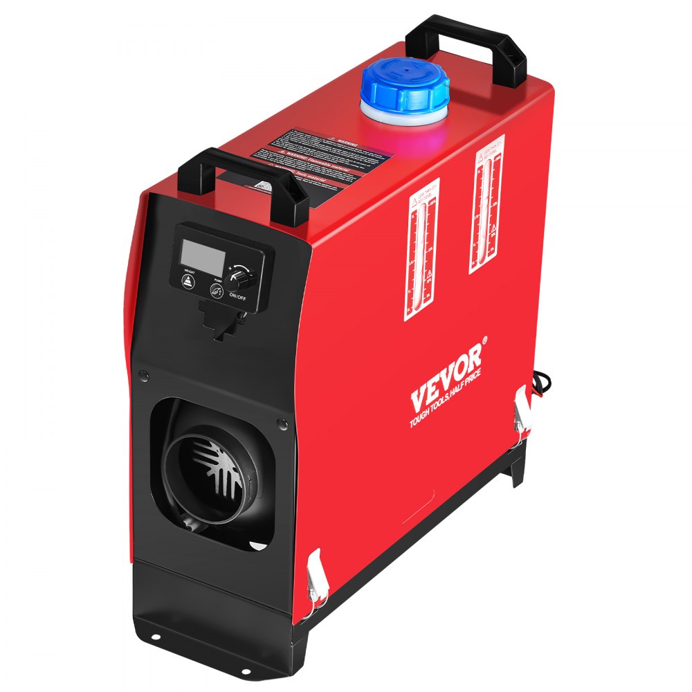 VEVOR Calentador Coche de Diesel 12V 8KW Calentador de Aire de Diesel de Alumnio con Interruptor Lcd y 1 Salida de Aire para Camión Furgonetas Rv