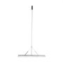 VEVOR Lawn Rake 1915 x 914 x 100 mm, Aluminum Alloy, 37 Tines, Weed Rake, 27.8 x 1905 mm Handle Size, Spring Lock Mechanism, Garden Rake for Land/Water Environments