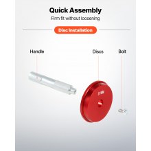 VEVOR Juego de Prensa de Cojinetes, Incluye 39 Bujes y Ejes de Agarre, para Desmontar e Instalar Cojinetes, Fabricado en Aleación de Aluminio con Estuche, 43 uds, para Mecánicos de Automóviles