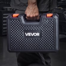VEVOR Juego de Prensa de Cojinetes, Incluye 39 Bujes y Ejes de Agarre, para Desmontar e Instalar Cojinetes, Fabricado en Aleación de Aluminio con Estuche, 43 uds, para Mecánicos de Automóviles