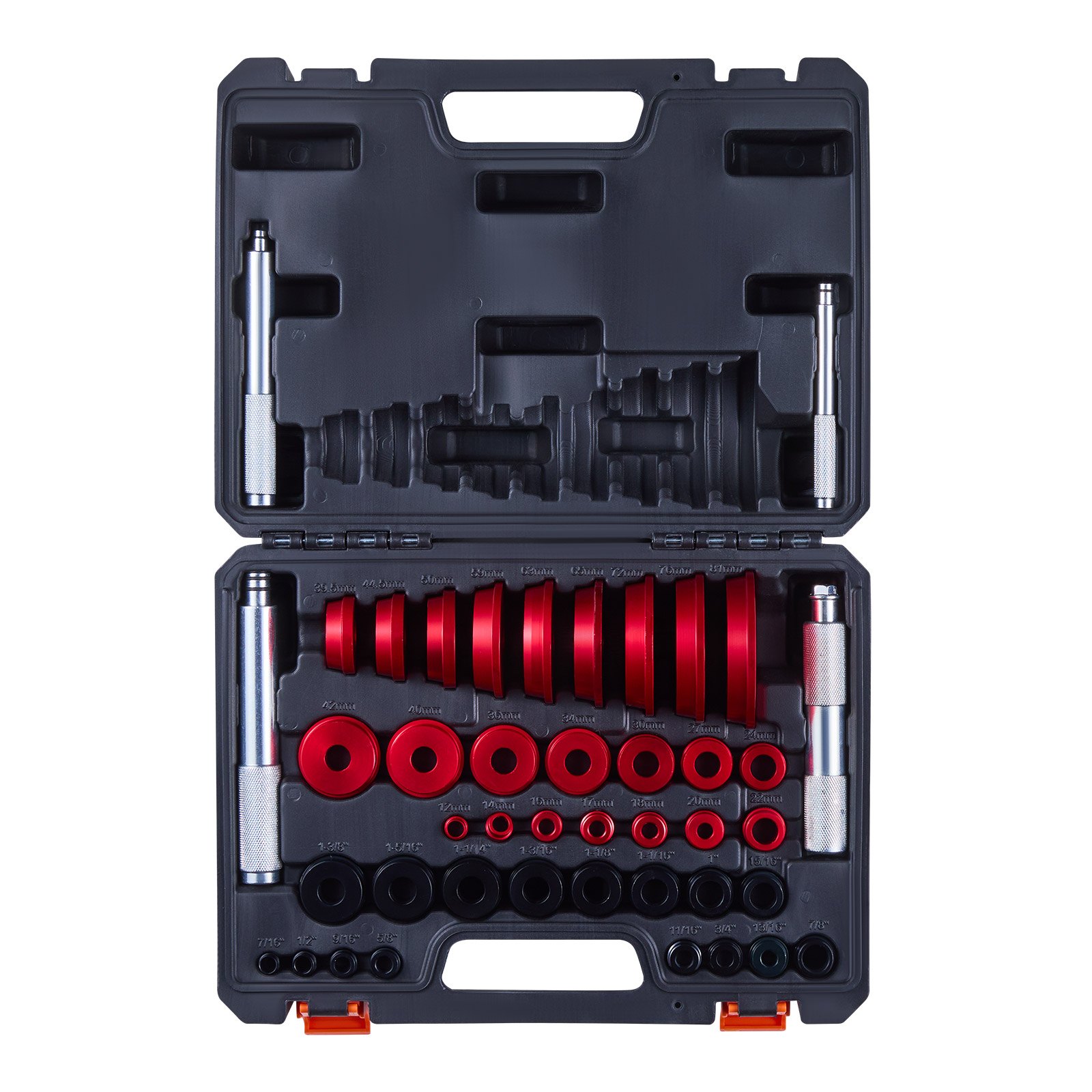 VEVOR Bearing Press Kit, 43 Pcs, Bearing Race and Seal Driver Set with 39 Bushings & Handle Shafts, Bushing Driver Tool Set, Heavy Duty Aluminum Alloy Removal Installation Tool Kit with Storage Case