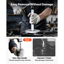 VEVOR Juego de Destornilladores de Sellos de Pista de Cojinetes con 5 Bujes, Varilla de Extensión del Eje del Mango, para Extracción e Instalación con Estuche de Almacenamiento, para Automóviles