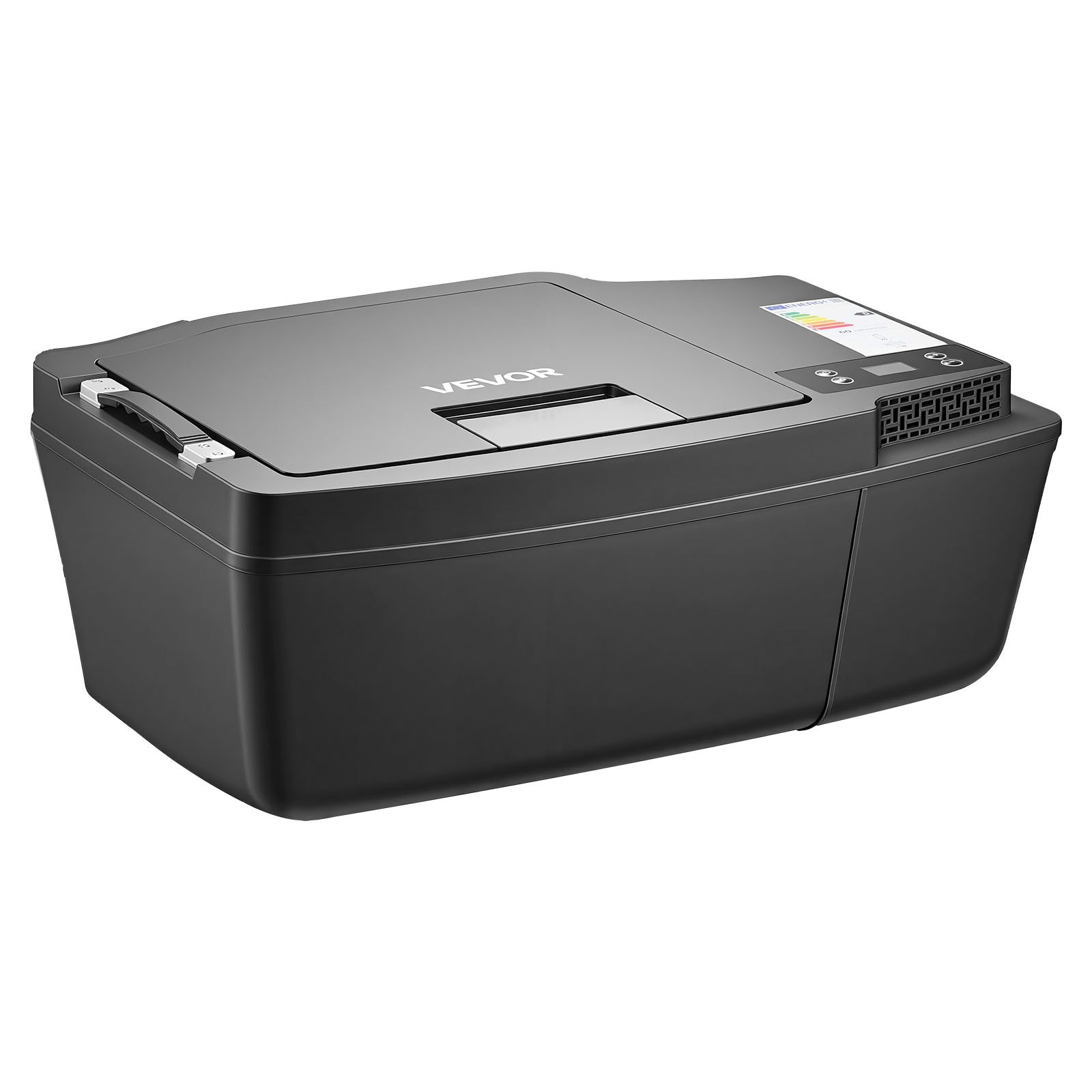 VEVOR Nevera Portátil para Coche 20 L con Compresor, Congelador Eléctrico para Coche Temperatura Ajustable de -16 °C a 10 °C, 12/24 V CC, Refrigerador para Automóvil Compatible para Tesla Model 3