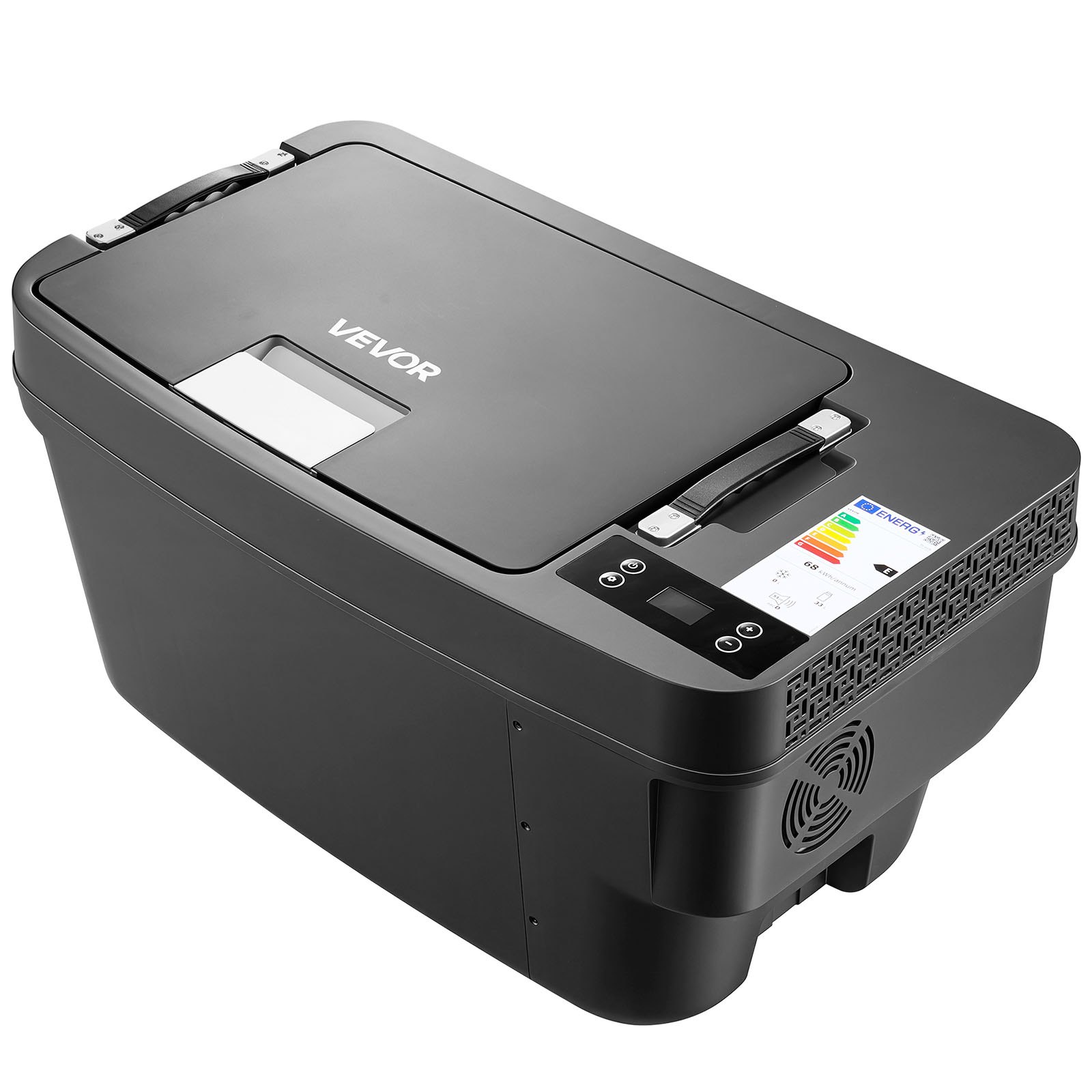 VEVOR Nevera Portátil para Coche 30 L con Compresor, Congelador Eléctrico para Coche Temperatura Ajustable de -22 a 10 °C, 12/24 V CC, Refrigerador para Automóvil Compatible para Tesla Model Y