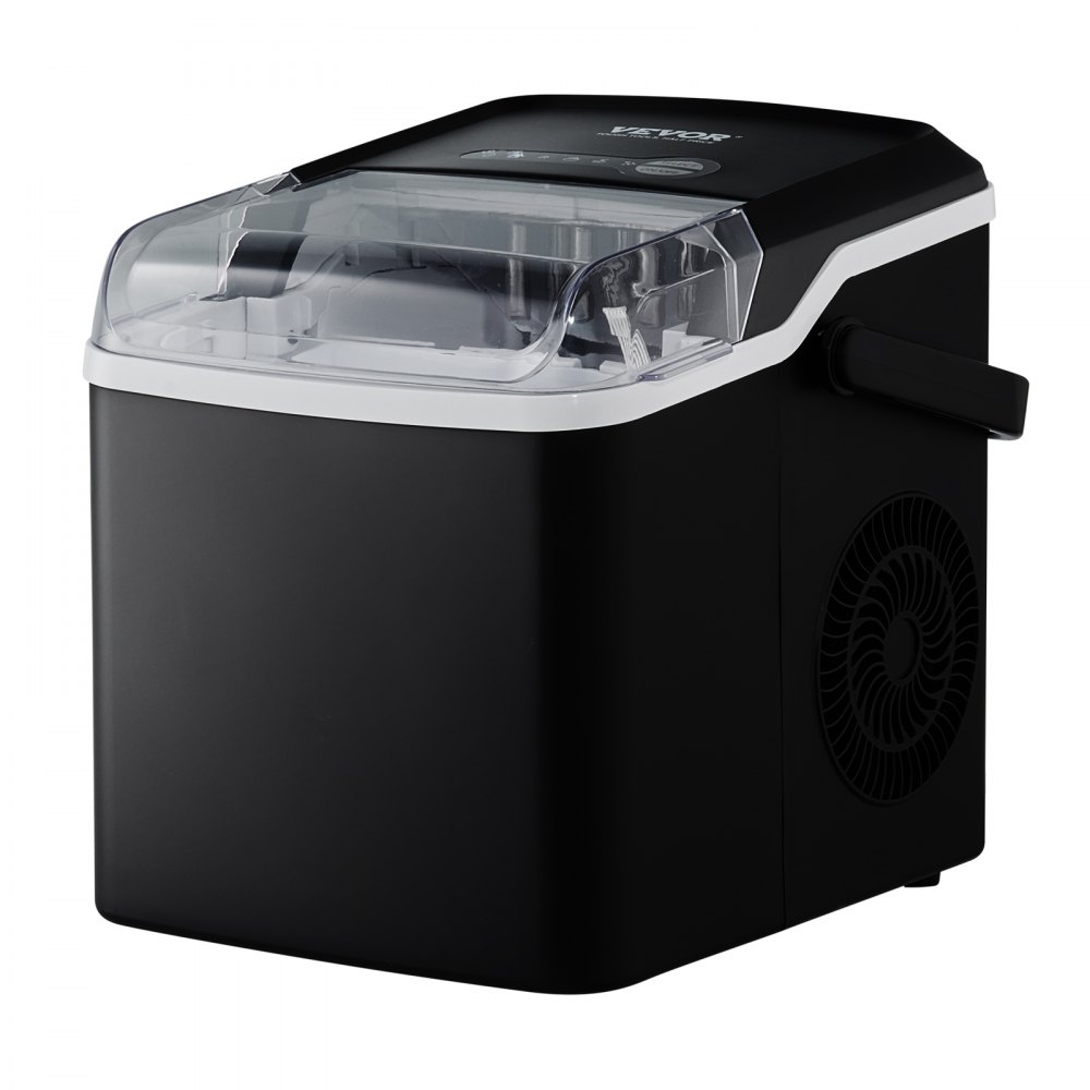 VEVOR Maquina De Hielo Fabricador de Hielo Portátil para Encimera 12kg/24h 9 Cubitos de Hielo en 7 Minutos Fabricador de Hielo de Calidad Alimentaria