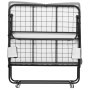 VEVOR Rollaway Bed, Folding Bed with 10 cm Mattress, Foldable Single Bed with Memory Foam Mattress (190 x 98 cm), 204.1 kg Load Capacity Guest Bed for Adults, Metal Bed for Bedroom Living Room