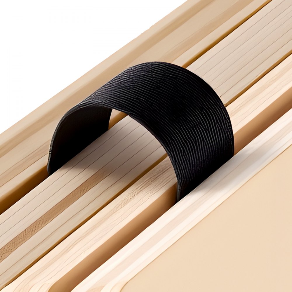 VEVOR Tabla de Cama Plegable, Tamaño de 195 x 178 cm, Soporte para Colchón, con Cintas de Nailon, Material de Madera Contrachapada, Protección de Bordes Redondeados, Somier Plegable para Camas Sofás