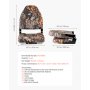 VEVOR 2 pcs. Boat Seat, Boat Chair with High Backrest, Foldable Fishing Boat Seat with Thick Sponge Cushion & PU Leather, Aluminum Alloy Hinges, for Boats, Yachts, Ships, Camouflage