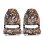 VEVOR Asiento de Barco con Respaldo Alto 2 Piezas Silla de Barco de Pesca Plegable con Cojín de Esponja Espesa y Cuero de PVC Impermeable Asiento de Bote Abatible para Barcos, Yates, Camuflaje