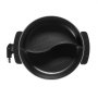 VEVOR Electric Hot Pot 1360 W 5 L Shabu-Shabu Pot with Two Flavors, Non-Stick Electric Stove with Divider, Clear Glass Lid, Temperature Control, Hot Pot for 6-10 People