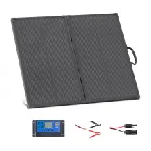 VEVOR Panel Solar Portátil 100W, Placa Fotovoltaica Plegable con Marco, Control y Salida MC4, IP67 Impermeable, Eficiencia hasta 23%, Cargador Solar para Acampadas Autocaravanas Senderismo Viajes