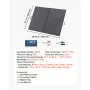 VEVOR Panel Solar Portátil 200W, Placa Fotovoltaica Plegable con Marco, Eficiencia hasta 23%, con Control y Salida MC4, IP67 Impermeable, Cargador Solar para Acampadas Autocaravanas Senderismo Viajes