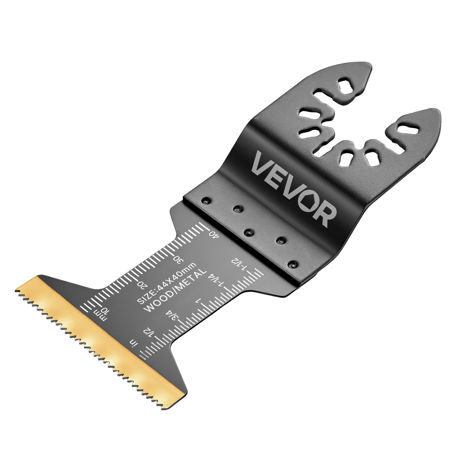 VEVOR Kit de 110 Hojas de Sierra Oscilante, Hojas para Herramienta Oscilante 4 Tipos HCS CRV y Bimetálicas con Titanio para Madera Plástico Metal Compatibles con Dewalt Ryobi Milwaukee Bosch Craftsman