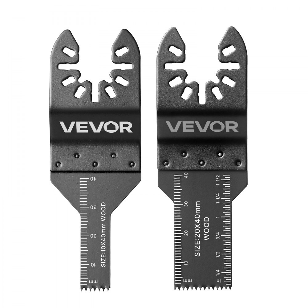 VEVOR Kit de Hojas de Sierra Oscilante, 36 Piezas de Hojas Multiherramienta Universal con 2 Raspadores, 2 Almohadillas de Lijado y 120 Papeles de Lija, 11 Tipos de Cuchillas para Madera Metal Plástico