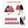 VEVOR Kit de Hojas de Sierra Oscilante, 36 Piezas de Hojas Multiherramienta Universal con 2 Raspadores, 2 Almohadillas de Lijado y 120 Papeles de Lija, 11 Tipos de Cuchillas para Madera Metal Plástico