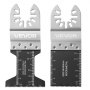 VEVOR Kit de Hojas de Sierra Oscilante, 36 Piezas de Hojas Multiherramienta Universal con 2 Raspadores, 2 Almohadillas de Lijado y 120 Papeles de Lija, 11 Tipos de Cuchillas para Madera Metal Plástico