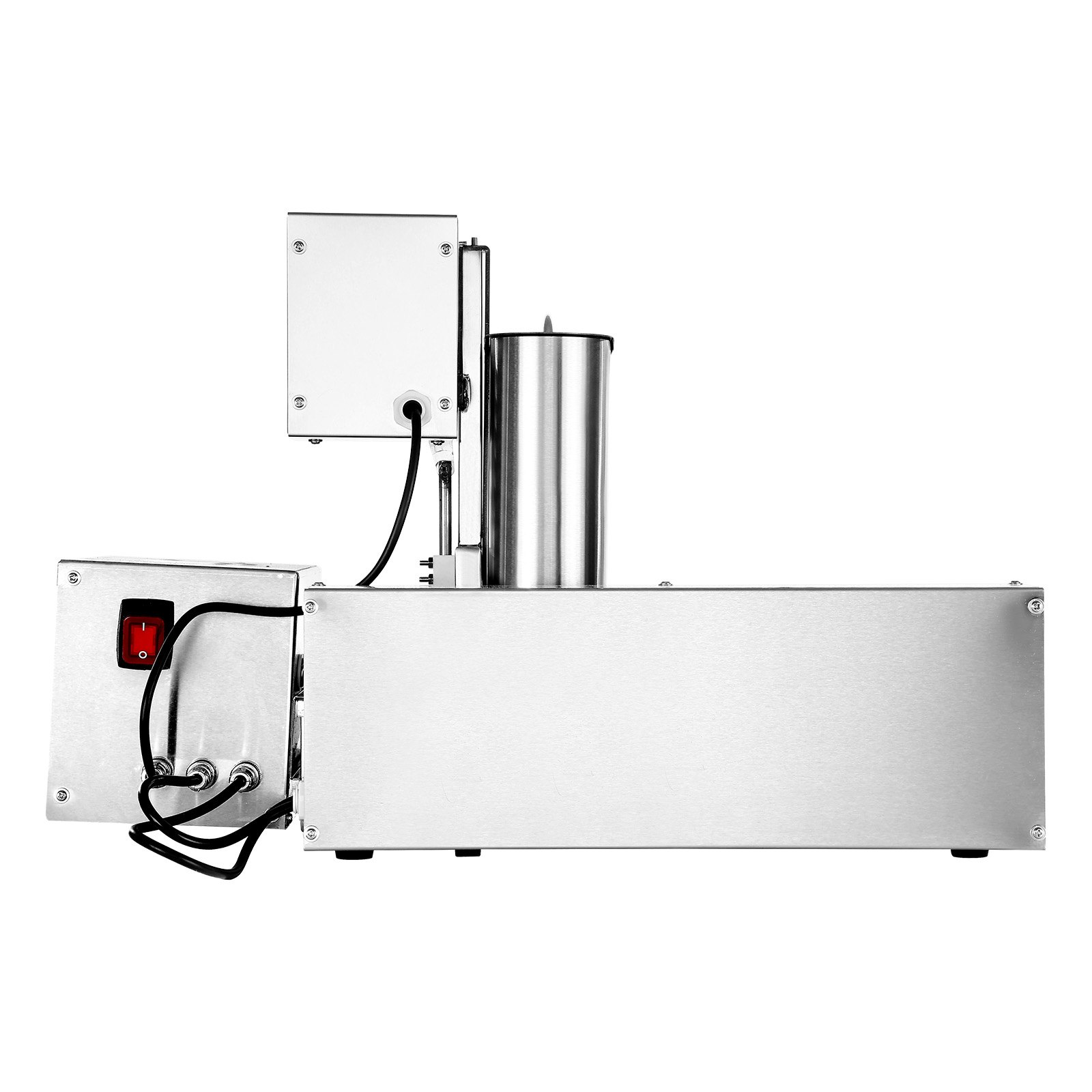 VEVOR Máquina Automática para Hacer Donas 4 Filas 2000 W, Equipo para Hacer Rosquillas de Alta Potencia 240 Piezas/Hora, de Acero Inoxidable con Control Inteligente, para Panadería, Cafetería